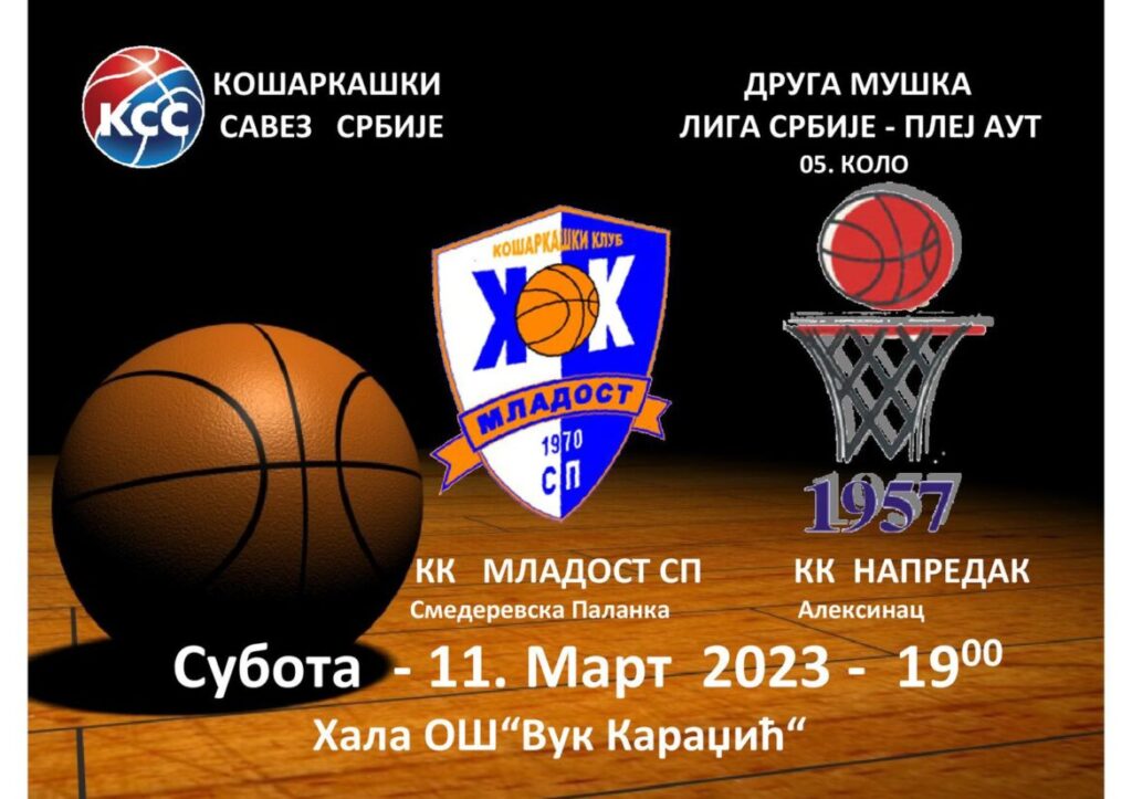 КОШАРКАШИ МЛАДОСТИ ДОЧЕКУЈУ ЕКИПУ НАПРЕДКА ИЗ АЛЕКСИНЦА