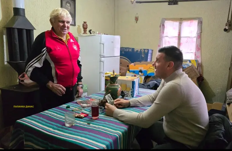 Председник општине Смедеревска Паланка Никола Вучен у посети мештанину Голобока