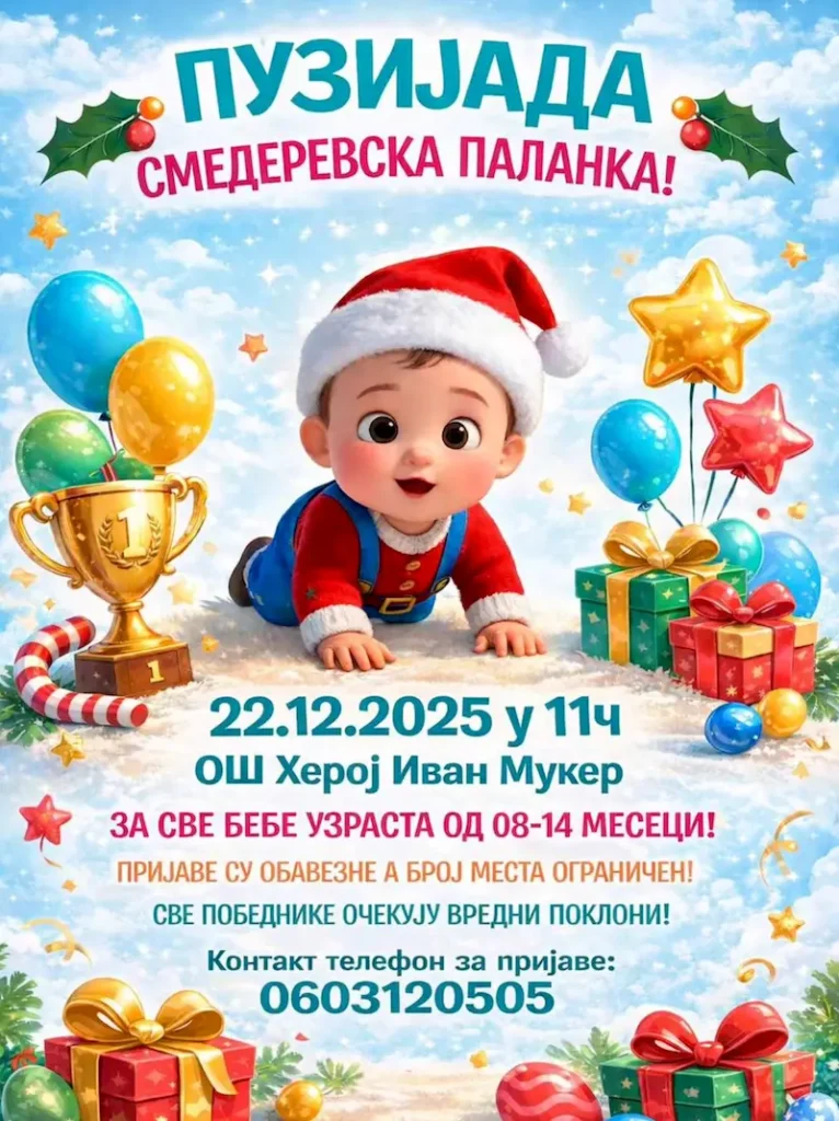 Прва Пузијада у Смедеревској Паланци: Фестивал осмеха и првих корака у ОШ „Херој Иван Мукер“