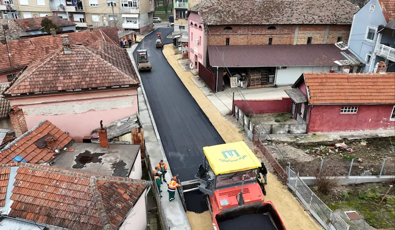 Aсфалтирана улица Драгована Ђукића у Смедеревској Паланци